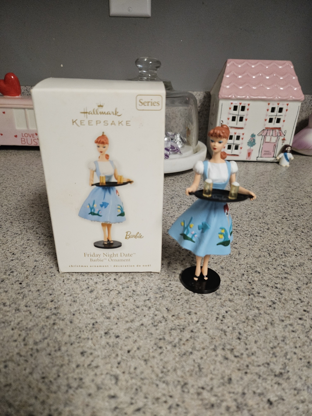 Hallmark Keepsake "Friday Night Date" Barbie Ornament - Blue